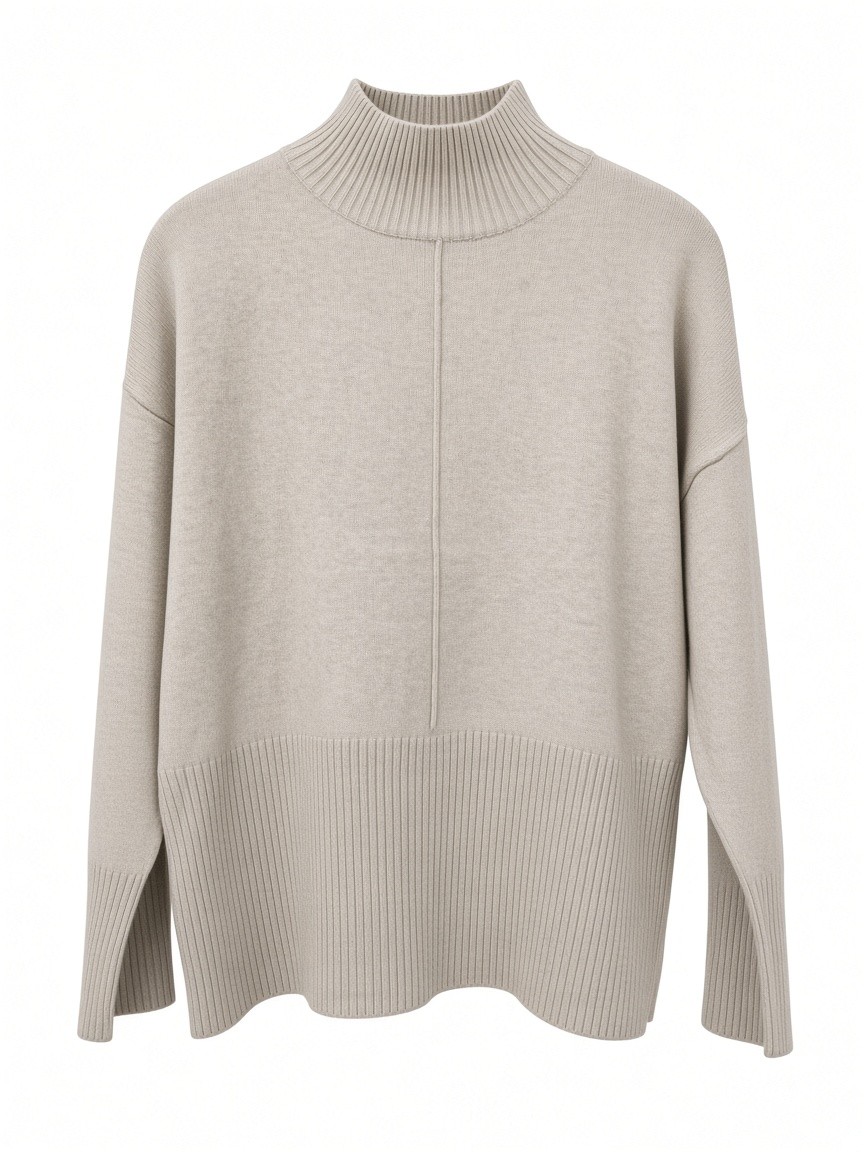 Dámsky rolák N.EVERY DAY BEIGE MELANGE Béžová  s.WEAR 1